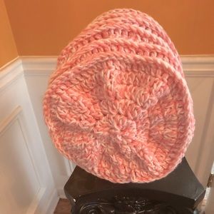Crocheted slouch hat